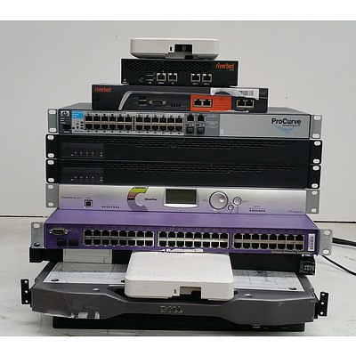 Bulk Lot of Assorted IT Equipment - Access Points, KVM Consoles & Switches