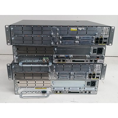 Cisco 3700 Series & 3800 Series Integrated Service Routers - Lot of Four