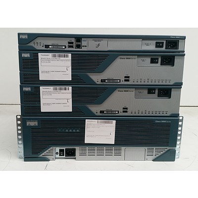 Cisco 2800 Series & 3800 Series Integrated Service Routers - Lot of Four