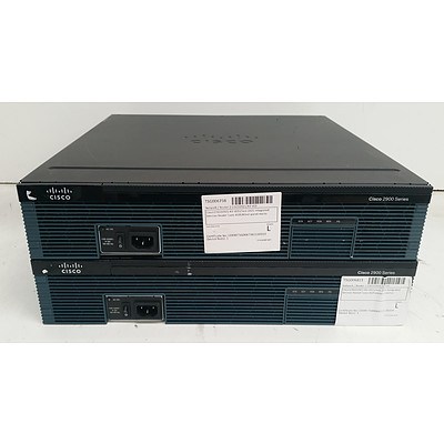 Cisco 2900 Series Integrated Services Router - Lot of Two