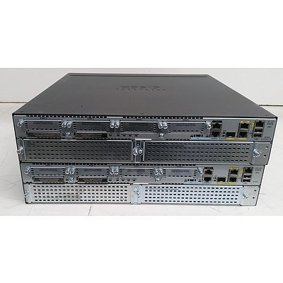 Cisco 2900 Series Integrated Services Router - Lot of Two