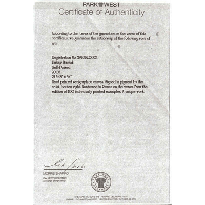 Itzchak Tarkay (Israel 1935-2012) Self Poised, Serigraph