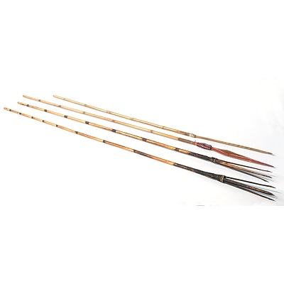 New Guinea Tribal Bow and Arrows