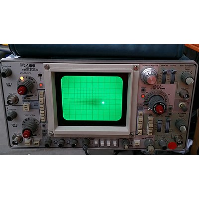 Tektronix 466 Storage Oscilloscope and Tektronix 833 Data Comm Tester