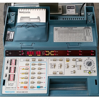 Tektronix 466 Storage Oscilloscope and Tektronix 833 Data Comm Tester