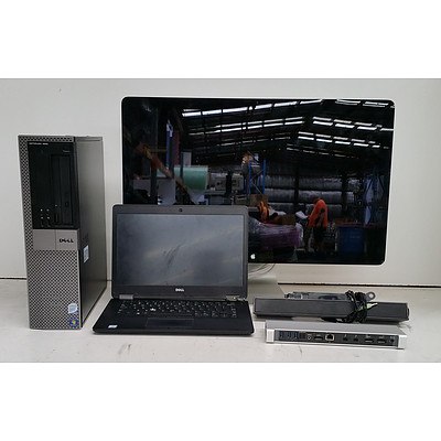 Bulk Lot of Assorted IT Equipment - Monitors, Desktop Computers & Laptop