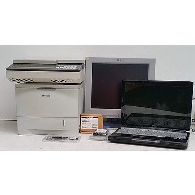 Bulk Lot of Assorted IT & Office Equipment - Monitors, Printer & Assorted Components