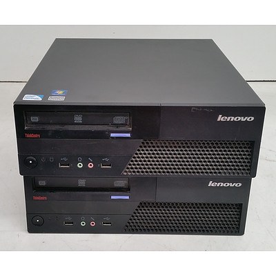 Lenovo ThinkCentre Intel Pentium CPU (E5700) 3.00GHz Computer - Lot of Two