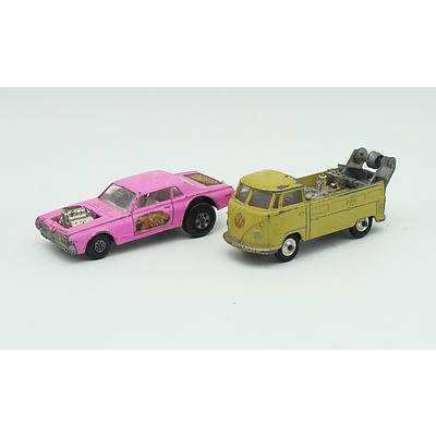 MatchBox Car K-21 Cougar Dragster, Corgi Toys Volkswagen T1 Pickup