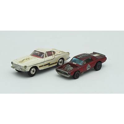 Hotwheels Redline TNT Bird, Corgi Toys Volvo P1800