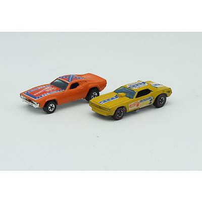 Hotwheels Redline Don Prudhomme Plymouth, Hotwheels Dixie Challenger 426 Hemi