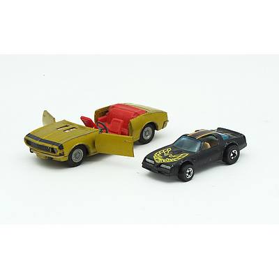 Corgi Toys Chevrolet Camaro SS, Hotwheels Hot Bird Transam