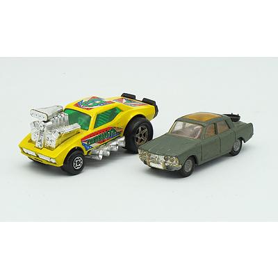 MatchBox K-34/44 Cambuster Green Glass, Corgi Toys Rover 2000TC