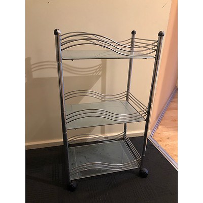 Glass Display Trolley