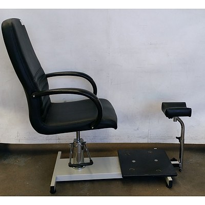 Adjustable Black Pedicure Chair