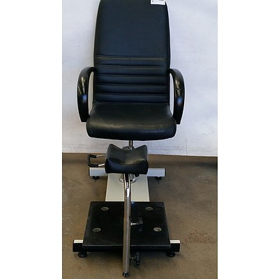 Adjustable Black Pedicure Chair