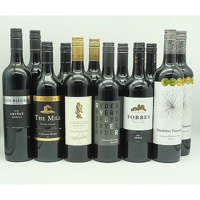 Case of 12x 750ml Mixed Red Wine, Including Dandelion Vineyards, Forbes, Lisa McGuigan and More