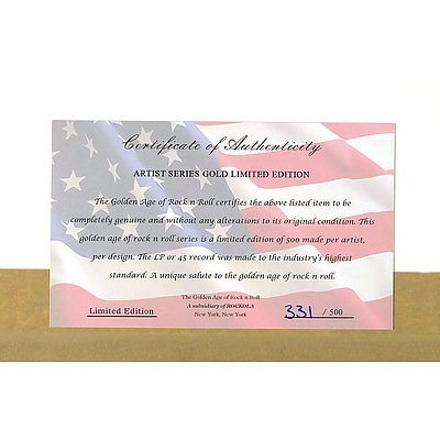 Paul McCartney 'All The Best' 24kt Gold Plated Record, Limited Edition 331/500