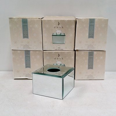 Six Dusk Moda Single Votive Candle Holders RRP $14.99 Each