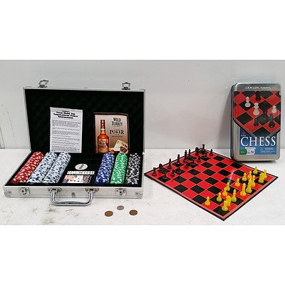 Poker Chip and Chess Set