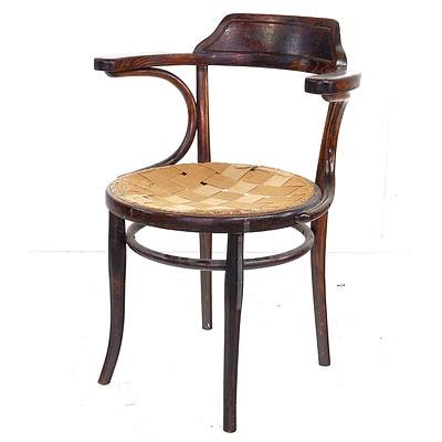 Antique Branded Thonet Bentwood Chair