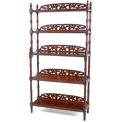 Late Victorian Mahogany Whatnot Circa 1890