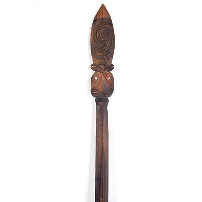 Vintage Maori Ceremonial Staff, Taiaha