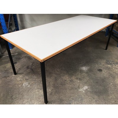 White Laminate Meeting Table