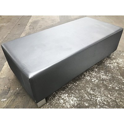 Contemporary Platinum Ottoman