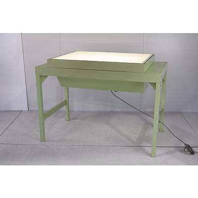Architects Drafting Table with Light Display