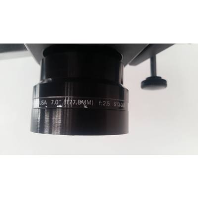 3x Kodak Carousel S-AV 2050 Slides Projector + Shelf fits 3 projectors