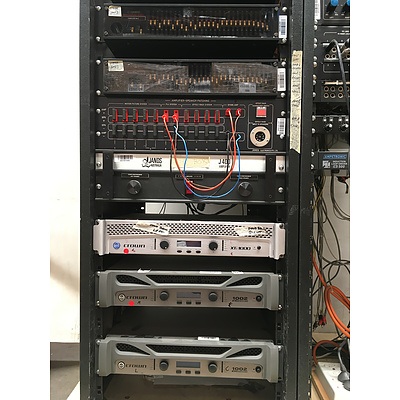 Lot of Audio Engineering Rack Units Extron, Yamaha, Jands, Crown, Palomar, Eprad, Audio Telex, Amp Channel selector, tools,  Power Amplifier, Equilizer, Mixer, Jack Socket, Signal Mixer, Induction Loop Driver