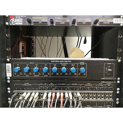 Lot of Audio Engineering Rack Units Extron, Yamaha, Jands, Crown, Palomar, Eprad, Audio Telex, Amp Channel selector, tools,  Power Amplifier, Equilizer, Mixer, Jack Socket, Signal Mixer, Induction Loop Driver