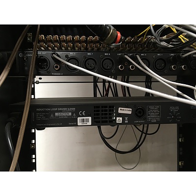 Lot of Audio Engineering Rack Units Extron, Yamaha, Jands, Crown, Palomar, Eprad, Audio Telex, Amp Channel selector, tools,  Power Amplifier, Equilizer, Mixer, Jack Socket, Signal Mixer, Induction Loop Driver