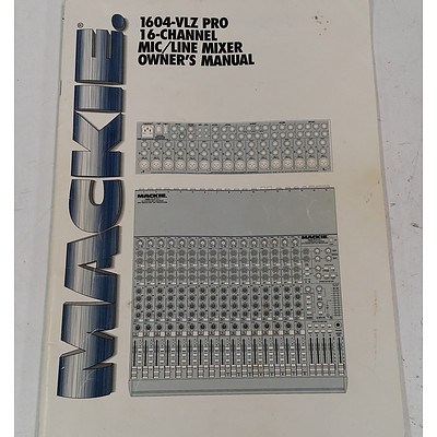Mackie 1604-VLZ Pro 16 Channel Mic/Line Mixer