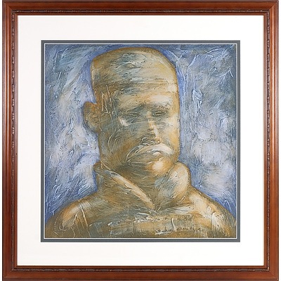 Ian Sharpe (1949-) Terracotta Warrior#1, Oil on Board