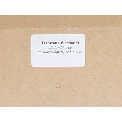 Ian Sharpe (1949-) Terracotta Warrior#1, Oil on Board