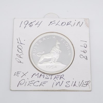 1998 Silver Proof 20 Cent of 1954 Florin Coin Australia Ex Masterpieces