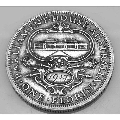 Australia Silver Coin: Canberra Florin 1927 Commemorative