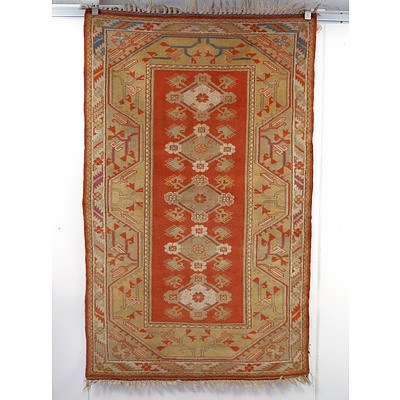 Hand Woven Wool Pile Milas from South Western Turkey