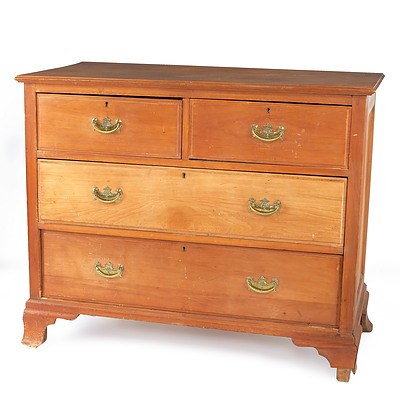 Antique Australian Kauri Pine Chest of Drawers Circa 1910