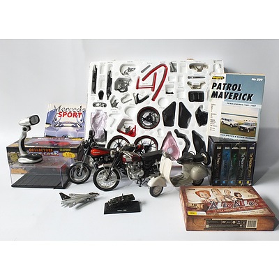 Group of Automotive Models, Dvds, Mercedes Automotive Books and More