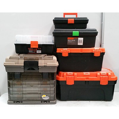 6 Assorted Portable Tool Boxes/Chests