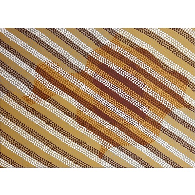 William Sandy (1944-) Emu Story 1998, Acrylic on Canvas