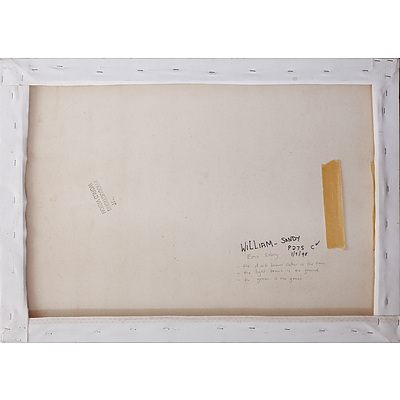 William Sandy (1944-) Emu Story 1998, Acrylic on Canvas