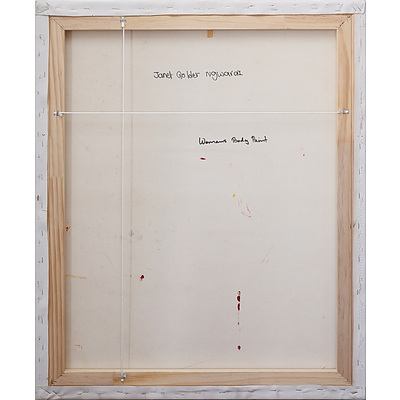 Janet Golder Kngwarreye (1973-) Womans Body Paint, Acrylic on Canvas