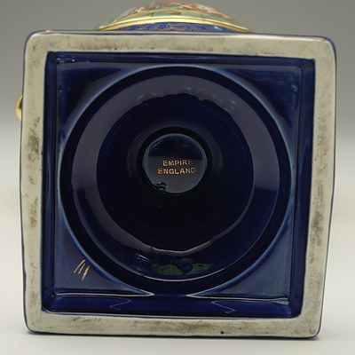 Empire Gilt and Transfer Printed Ceramic Mantle Urn