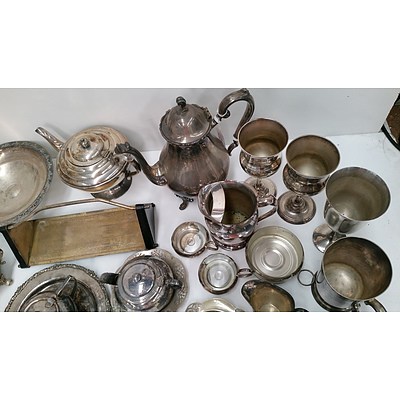 Collection of Silver Plated Serving Ware