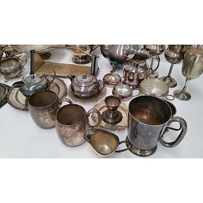 Collection of Silver Plated Serving Ware
