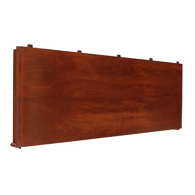 Victorian Style Cedar Dining Suite Comprising Single Leaf Extension Table and Six Balloon Back Chairs